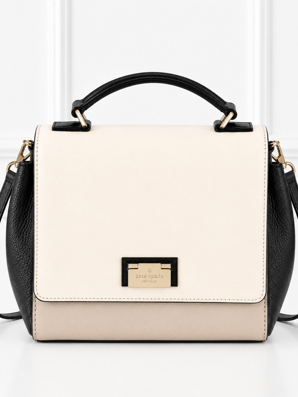 Kate Spade Black and Cream Satchel